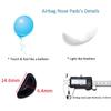 18 Pair Airbag Eyeglasses Nose Pads - Soft Silicone Air Chamber Eyeglass Nose Pads (Black & Clear) view 2