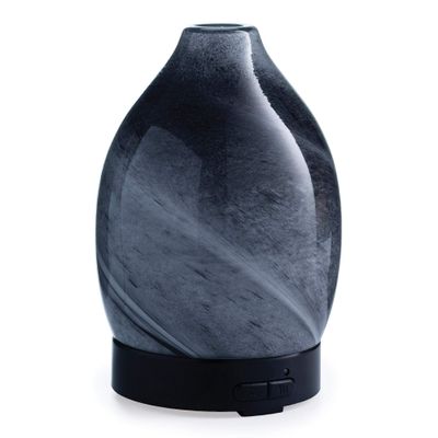 Airome Obsidian Medium Essential Oil Diffuser|100 mL Humidifying Ultrasonic Aromatherapy Diffuser 8 Colorful LED Lights, Intermittent & Continual Mist, Auto Shut-Off