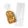 APQ Clear Gusseted Poly Bags, 5 x 3 x 15 Inch. Pack of 1000 Gusseted Plastic Bags 1 Mil Thick for Favors with Open Top. Clear Plastic Bags for Packaging Cookies, Popcorn, Candies, Homemade Bread view 1