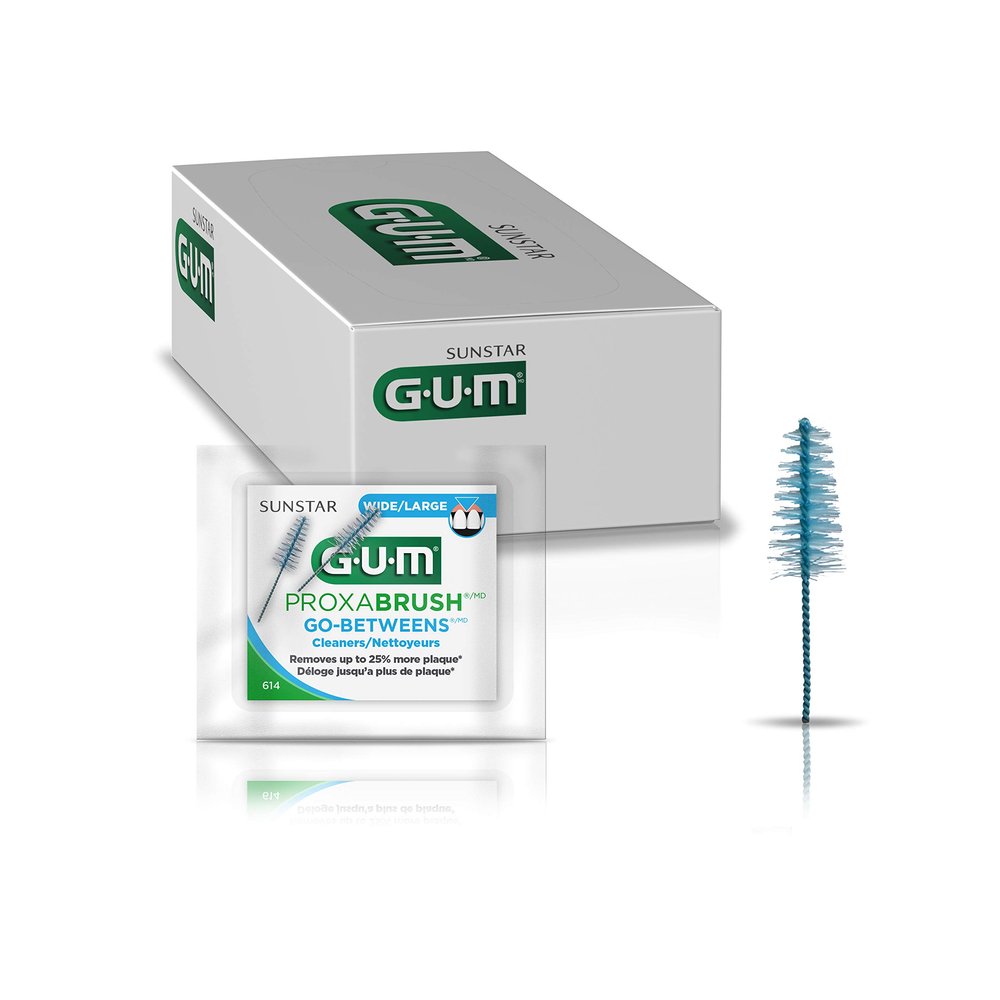 GUM Proxabrush Go-Betweens Wide Interdental Brush Refills, 2ct., (Pack of 18)