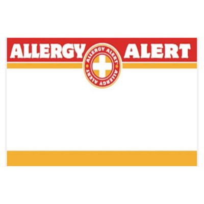 Allergy Alert Stickers (25)