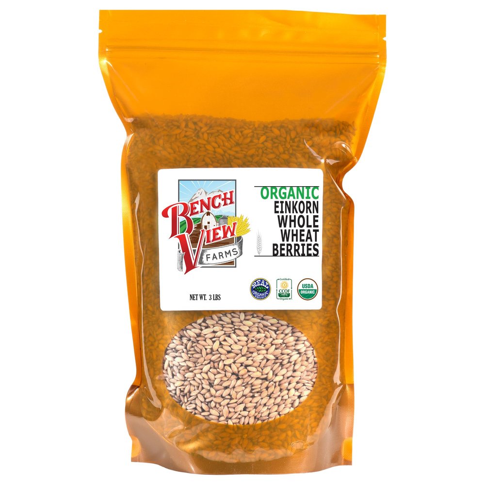 Organic Einkorn Wheat Berries - 3lbs