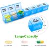 Sukuos Monthly Pill Organizer 28 Day Easy to Open, Large Moisture-Resistant Pill Box Cases with Dust-Proof Box and Clear Lid for Vitamin/Fish Oil/Supplements view 4