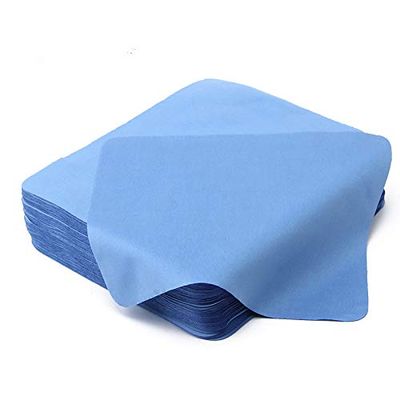 100park Lens Cloth Microfiber 190GSM Japan Material 15cm*18cm Cleans Lenses, Glasses, Screens, Cameras, iPad, iPhone, Eyeglasses, Cell Phone, LCD TV Screens and More by dhoptical (Blue)