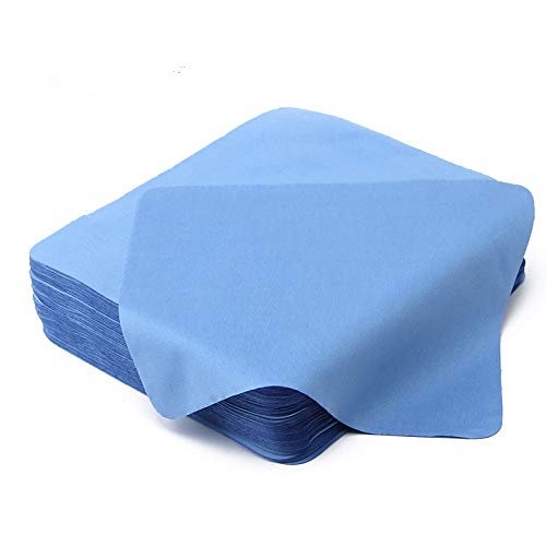 100park Lens Cloth Microfiber 190GSM Japan Material 15cm*18cm Cleans Lenses, Glasses, Screens, Cameras, iPad, iPhone, Eyeglasses, Cell Phone, LCD TV Screens and More by dhoptical (Blue)