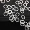 100 Pcs Clear 3/16 Elastic Dental Rubber Bands 3.5 OZ Medium Orthodontic Brace Bands Tooth Gaps Dreadlocks Hair Braids Fix Tooth Gap view 2