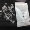100 Pcs Clear 3/16 Elastic Dental Rubber Bands 3.5 OZ Medium Orthodontic Brace Bands Tooth Gaps Dreadlocks Hair Braids Fix Tooth Gap view 3