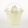 Golden Apple, 9oz-50sets Green Plastic Cups with Clear Dome lids No Hole view 2