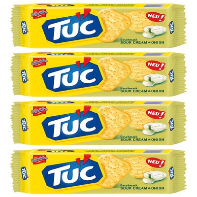 Lu Tuc Cracker Sour Cream & Onion From France 100g Pack of 4