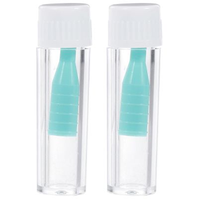 ARTIBETTER Contact Lens Suction Cup for Hard Rgp Lenses 2-Pack with Anti-Slip Grip Compact 1.96 X 0.47 Inch Lens Inserter Remover for Travel and Home Use