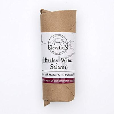 Elevation Meats, Barley Wine and Mustard Seed Salami Small Format