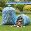46 Gallon Heavy Duty Large Blue Recycling Trash Bags [30 PACK] -Blue Yard Trash Bags, Great for Aluminum, Glass bottles and Landscaping Bag, Recycling Garbage Bags, 2 Mil (46 Gallon - 30 Count) view 4