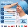 IceBeanie Migraine Relief Cap, As Seen on Shark Tank, Soft & Stretchy Gel Tension Headache Relief Cap, Extended Cooling Hangover Ice Hat, Odorless Head Wrap Ice Pack Wrap, Headache Migraine Mask view 2