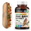 BIO KRAUTER Pine Bark Extract Capsules 400 mg - 100 Count - Antioxidant Supplement - 95% Proanthocyanidins - Pine Bark Supplement - Vegan, No Fillers view 1