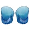 KidSole Full Coverage Shock Absorbing Heel Cups for Kid's with Sensitive Heels, Heel Spurs, Plantar Fasciitis Deep Heel with Raised Sides. (Kids Size 2-7) (Blue) view 4