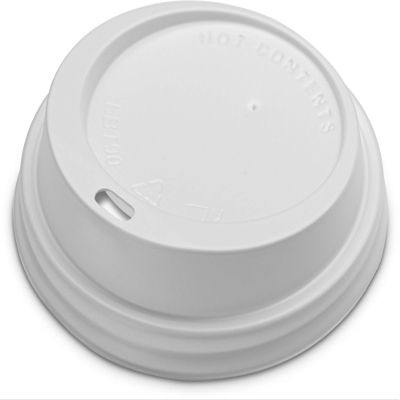 PaperMade White Disposable Coffee Cup Lids (1000 Lids) - Resealable Dome Lids For Hot Or Cold Beverage Cups, 1 Case Fits Most 10 oz, 12oz, 16oz, 20oz Cups | Perfect For Travel, Coffee Shops & Take Out