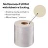 McKesson White Orthopedic Felt Roll with Adhesive Backing Rayon Splint and Cast Padding 1/4" x 6" x 2.5 Yards, 1 Count view 2