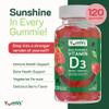 YUM-V'S Maxi Health Vitamin D3 Gummies 5000 IU 125mcg D3 Gummies - Support Immune Support, Strong Bone Health - Non-GMO, Gluten-Free, Dairy-Free, Vitamin D Gummy(120 Count) view 2