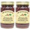 Amish Homemade Style Strawberry Rhubarb Jam 2-19 Ounce Non-GMO All Natural view 1
