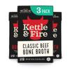 Kettle and Fire Mushroom Chicken, Beef, and Chicken Bone Broth Collagen Variety Pack, Keto, Paleo, and Whole 30 Approved, Gluten Free, High in Protein and Collagen, 3 Pack view 1