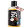 CLARK'S Cast Iron Cleaner 12 oz, Made in USA, Plant Based Coconut Cast Iron Soap for Skillets, Griddles Etc. - Protects, and Restores Cookware view 1