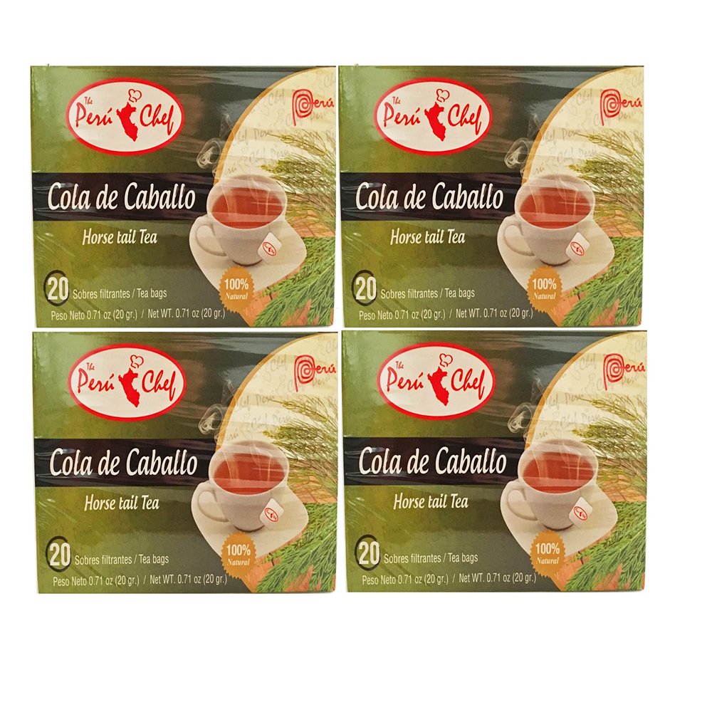 4 Boxes Horse Tail Tea/Te Cola de Caballo 20 tea Bags Count
