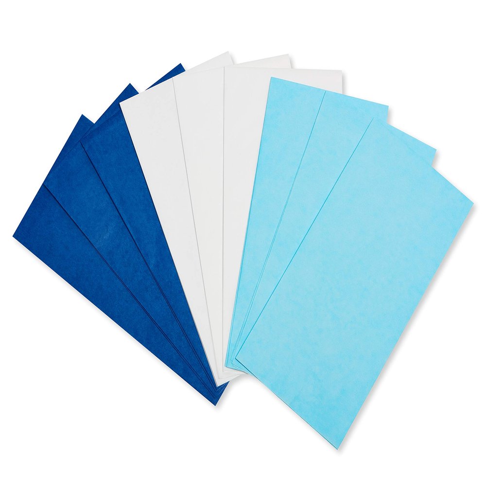 American Greetings Bulk Blue and White Tissue Paper (125 Sheets, 20" x 20") for Hanukkah, Christmas, Baby Shower, Birthday, All Occasions, Gift Bags, Boxes, Crafts, Paper Flowers, Pom Poms, and More