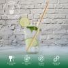 10 Inch Long Paper Drinking Straws Biodegradable - For 20oz to 32oz Tall Cups, Tumblers, Bottles - Brown Kraft, 100 view 2