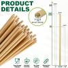 10 Inch Long Paper Drinking Straws Biodegradable - For 20oz to 32oz Tall Cups, Tumblers, Bottles - Brown Kraft, 100 view 3