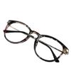 VisionGlobal Blue Light Blocking Glasses for Women, Anti Eyestrain, Computer Reading, TV Glasses, Stylish Oval Frame, Anti Glare (Blue Floral, 1.75 Magnification) view 1
