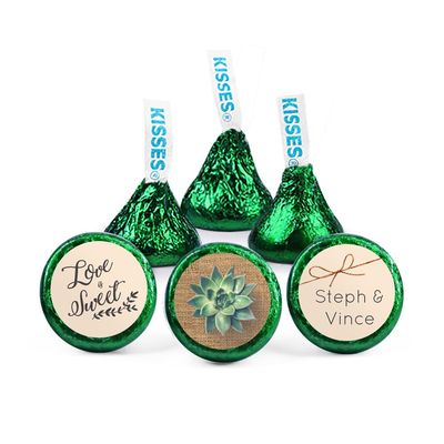 108 Kiss Succulent Wedding Stickers Wedding Favors for Kisses Party Favors Decor