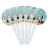 Christmas Village Cupcake Picks Toppers Decoration Set of 6 view 1