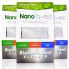 Nano Towels Stainless Steel Cleaner 3-Pack | The Amazing Chemical Free Stainless Steel Cleaning Reusable Wipe Cloth | Kid & Pet Safe | 7x16 (3 pcs) view 1