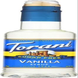 Torani Vanilla Flavored Syrup, Sugar Free, Kosher, 12.7 Fluid Ounces (Pack Of 4)