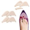 VIEEL 2 Pairs Soft Sponge Big Toe Plug Foot Brace Pads Adjustable Shoe Filler Unisex Shoe Inserts for Men & Women, Pumps, Flats, Sneakers (Beige) view 1