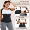 URSEXYLY Women Back Braces Posture Corrector Waist Trainer Vests Tummy Control Body Shapers for Spinal Neck Shoulder and Upper Back Support (3XL, Black) view 4