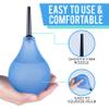 Clear Enema Bulb Kit  Anal Douche for Men and Women  7oz with 2 Replaceable Nozzles - Easily See Water Level with Transparent Design  BPA and Phthalates Free (Blue) view 3