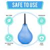 Clear Enema Bulb Kit  Anal Douche for Men and Women  7oz with 2 Replaceable Nozzles - Easily See Water Level with Transparent Design  BPA and Phthalates Free (Blue) view 4
