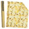 Beeswax Food Wraps 1 Meter Roll 13 x 39 Inch Reusable Beeswax Wraps Eco-Friendly Sustainable Food Storage Wraps for Sandwich, Cheese, Fruit, Bread, Snacks (Bee Pattern) (1, 13x39 ) view 1