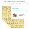 Beeswax Food Wraps 1 Meter Roll 13 x 39 Inch Reusable Beeswax Wraps Eco-Friendly Sustainable Food Storage Wraps for Sandwich, Cheese, Fruit, Bread, Snacks (Bee Pattern) (1, 13x39 ) view 2