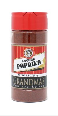 Grandma's Country - Premium Ground Paprika - 1.8 oz - Gourmet Grade Spices - 100% Cleaned and Processed in the USA