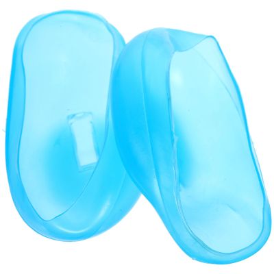 HEALLILY Hair Dyeing Ear Care Tools - Silicone Ear Covers for Hair Dye Adjustable Protectors for Salon and Home Use Soft and Reusable Blue