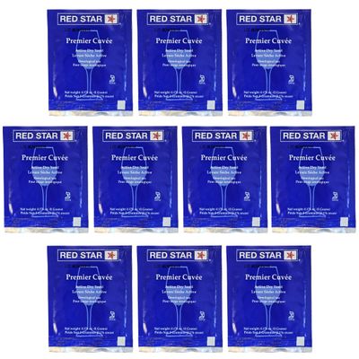 Red Star Premier Cuvee Yeast 10 Packets