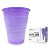 1000 Purple 5 Ounce Dental Rinse Plastic Disposable Ribbed Drinking Cups view 1