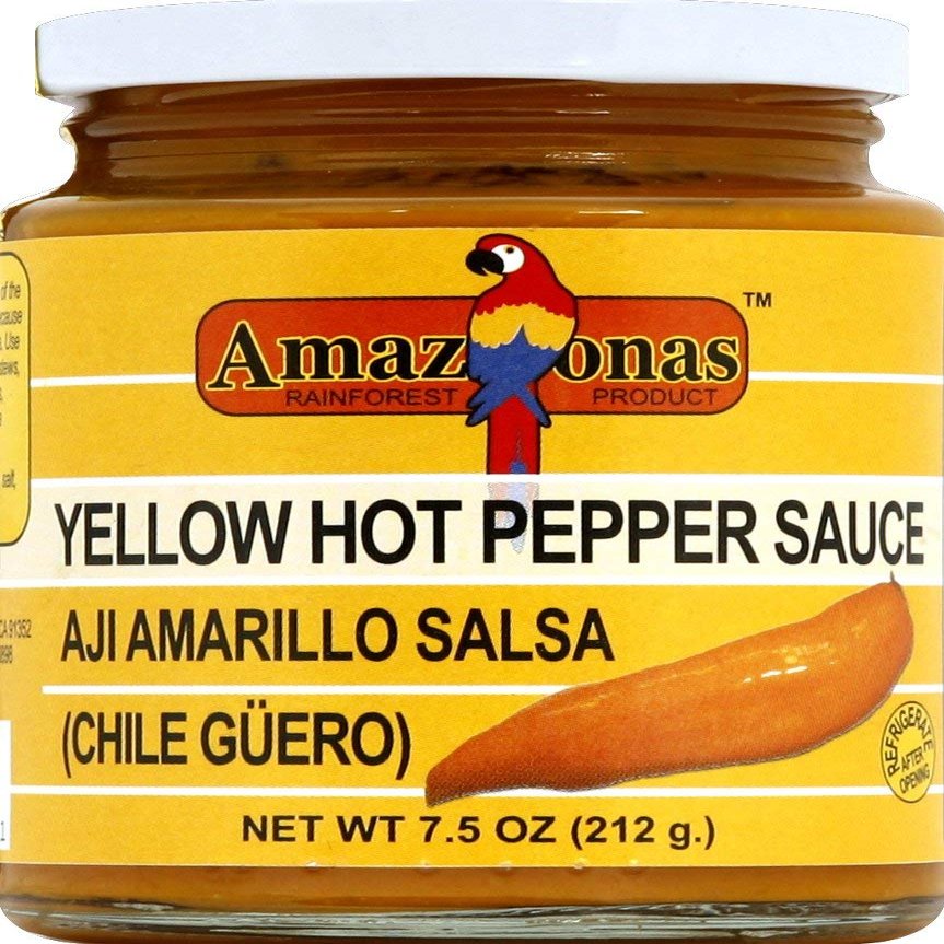 AMAZONAS Hot Sauce, 0742987126211, Yellow Pepper, 7.5 Ounce