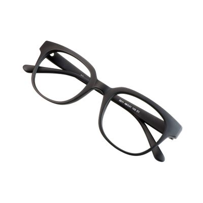 VisionGlobal Blue Light Blocking Glasses for Women and Men, Computer Reading Glasses, Anti Glare (Black, +1.00 Magnification)