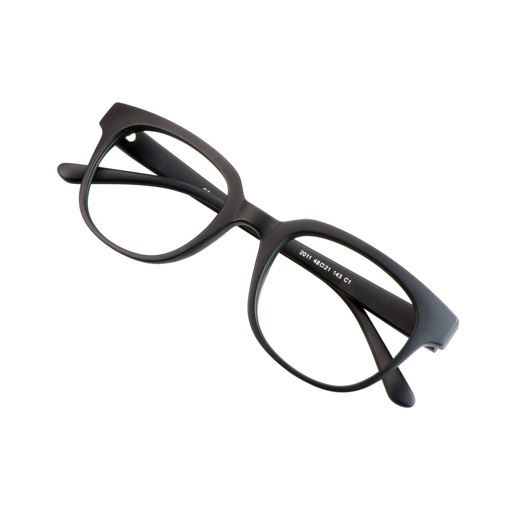 VisionGlobal Blue Light Blocking Glasses for Women and Men, Computer Reading Glasses, Anti Glare (Black, +1.00 Magnification)