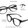 VisionGlobal Blue Light Blocking Glasses for Women and Men, Computer Reading Glasses, Anti Glare (Black, +1.00 Magnification) view 2