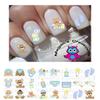 Nursery Its a Boy Footprints Strollers Nail Art Decals view 1