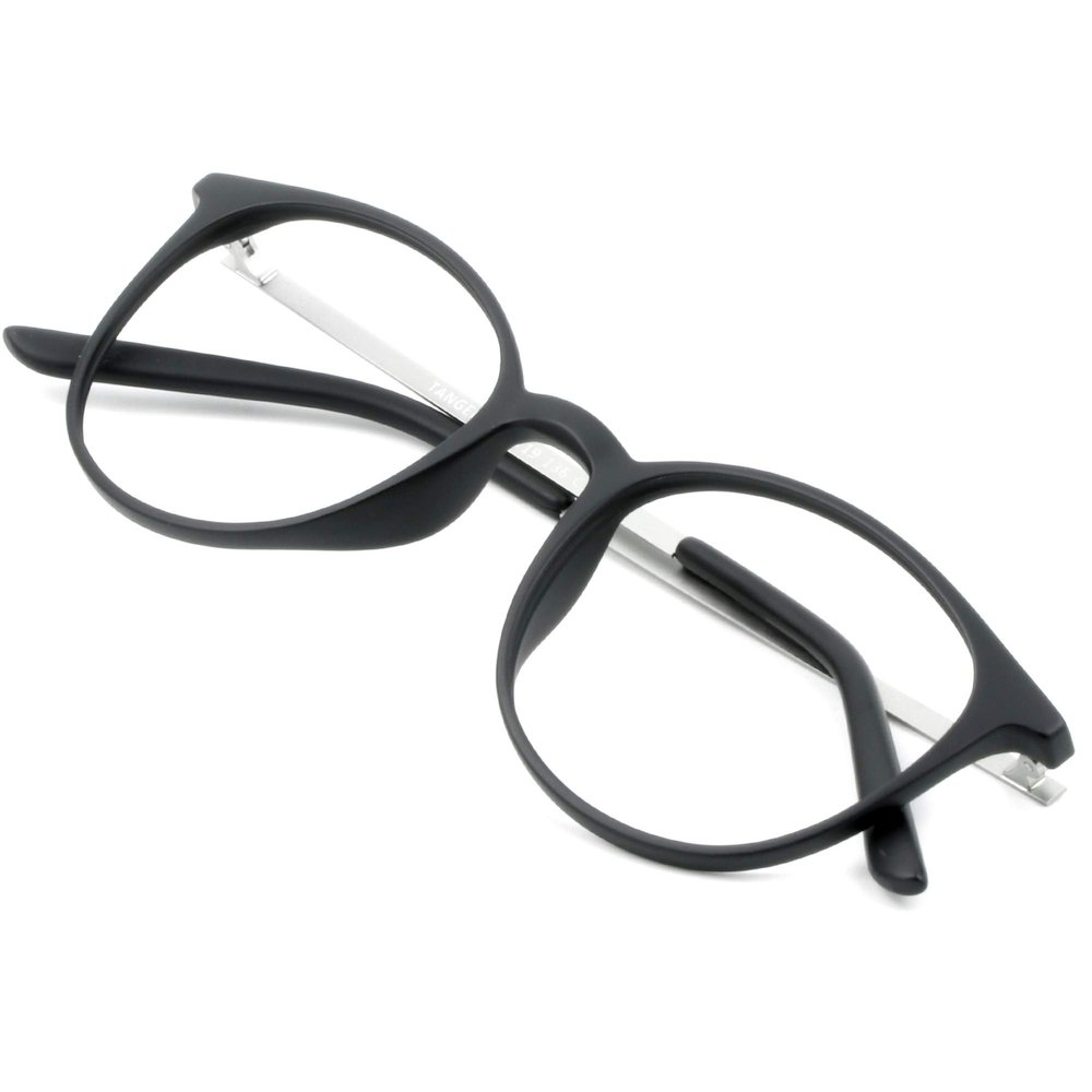 VisionGlobal Blue Light Blocking Glasses for Women/Men, Anti Eyestrain, Computer Reading, TV Glasses, Stylish Oval Frame, Anti Glare (Black, +2.00 Magnification)